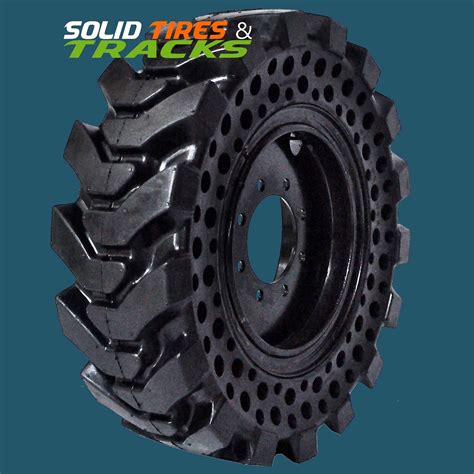 skid steer run flat tires|10x16.5 solid skid steer tires.